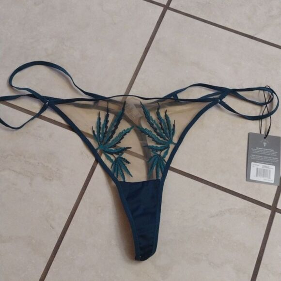 NWT Thistle and Spire Brooklyn Haze Thong Emerald Green Butterscotch size 3X - Picture 2 of 12